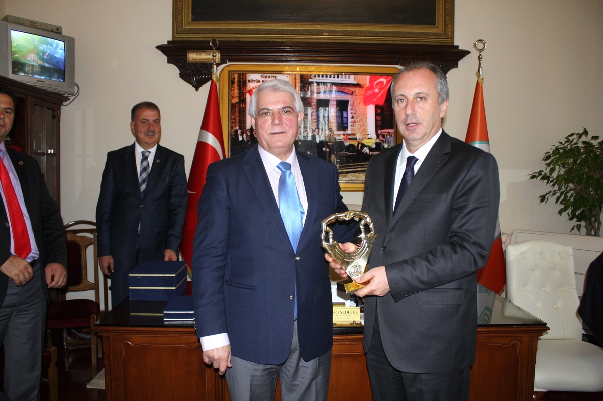 İnce\'den Belediye Başkanı Sedefçi\'ye Ziyaret