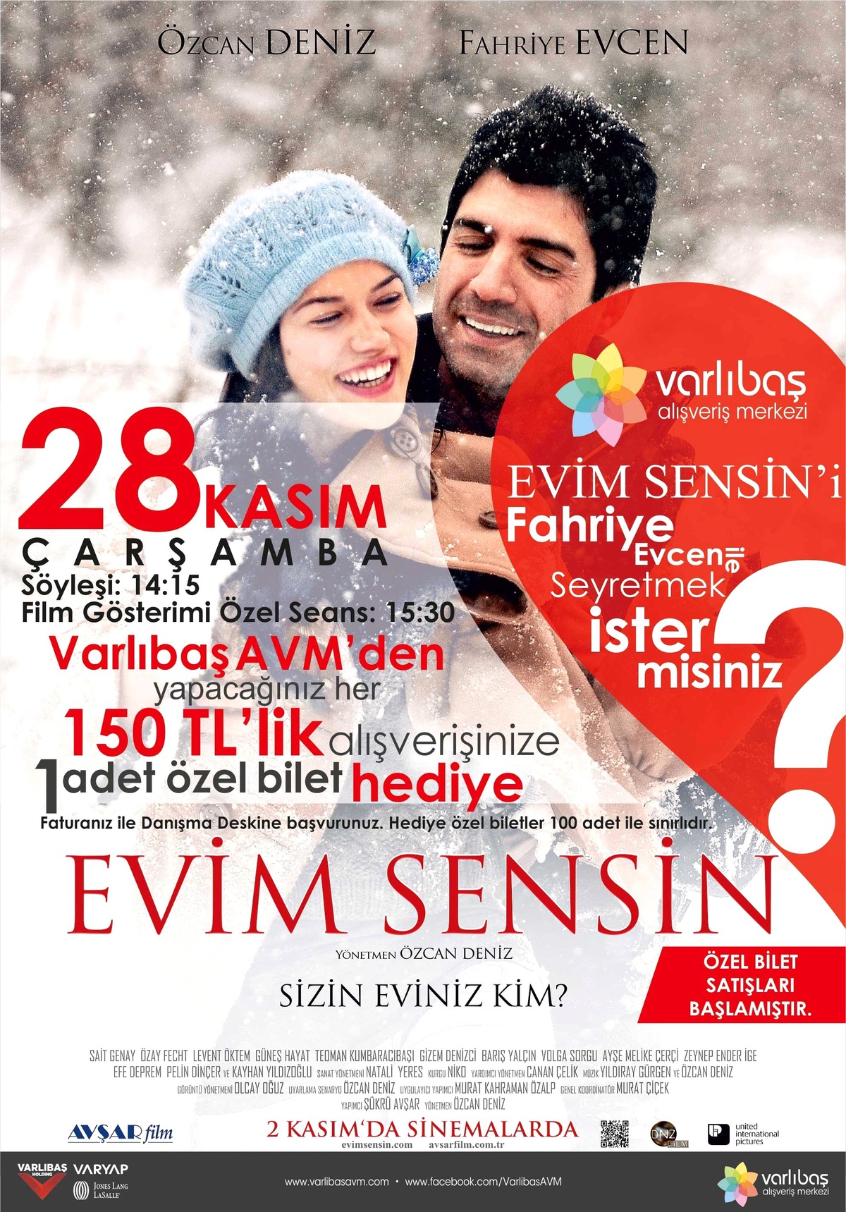 Ünlü Sanatçı Fahriye Evcen 28 Kasım\'da Trabzon Varlıbaş Avm\'de Olacak