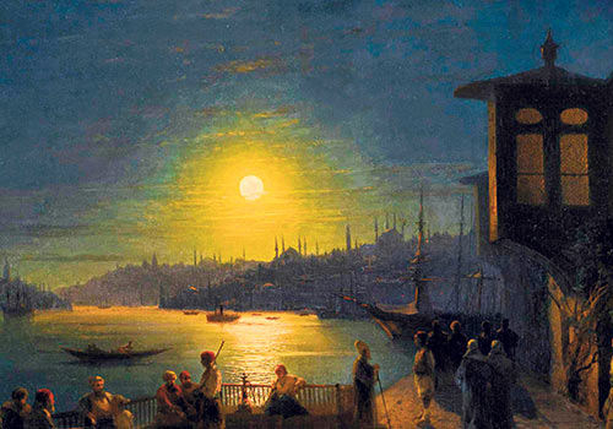 Aivazovsky\'nin "Ay Işığında Galata Kulesi" Tablosu 2,4 Milyon Liraya Satıldı