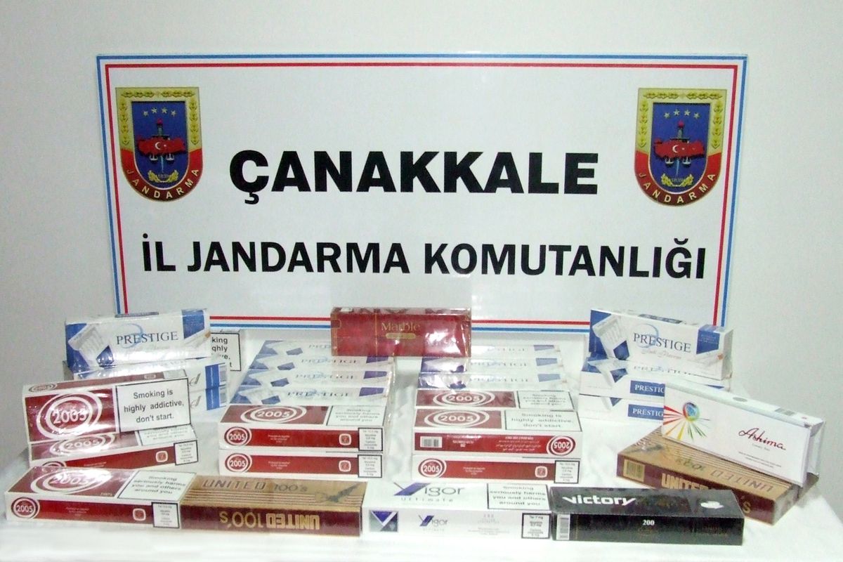 Çanakkale\'de Kaçak Sigara Operasyonu