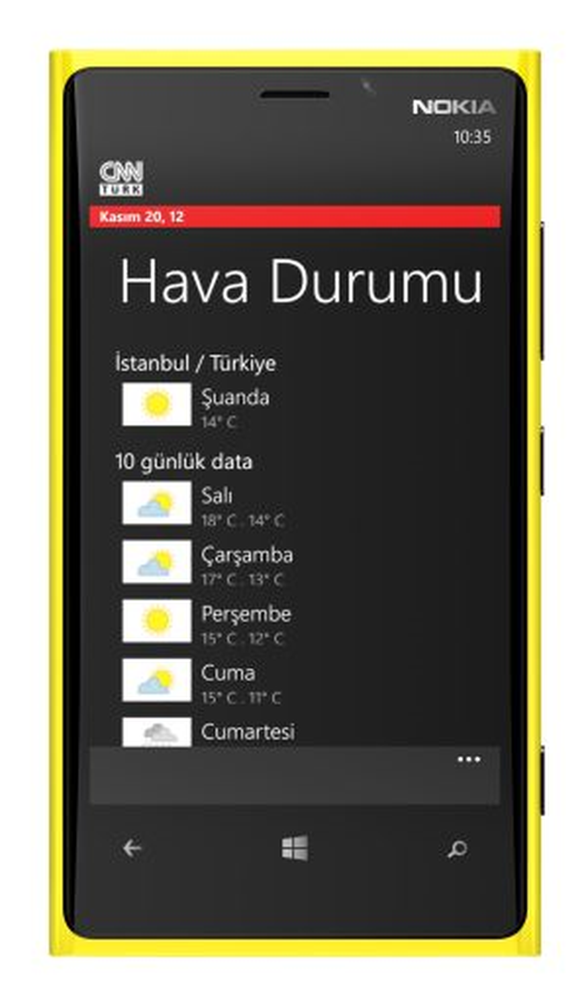 Cnn Türk Şimdi de Wındows Phone 8\'de