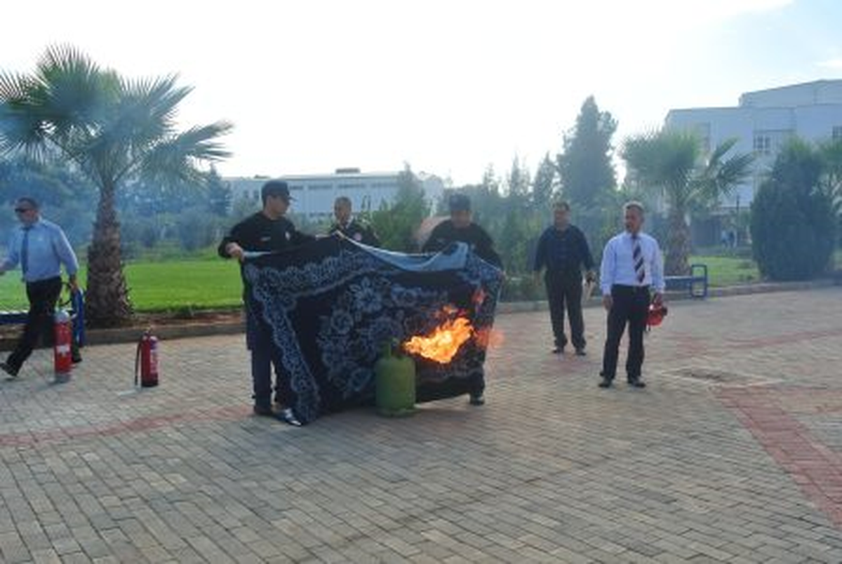 DAÜ\'de Yangın Tatbikatı Gerçekleştirildi