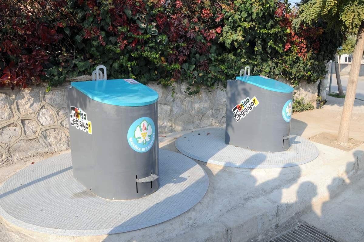 Manisa\'da Çöp Konteynerleri Yer Altına Alınıyor