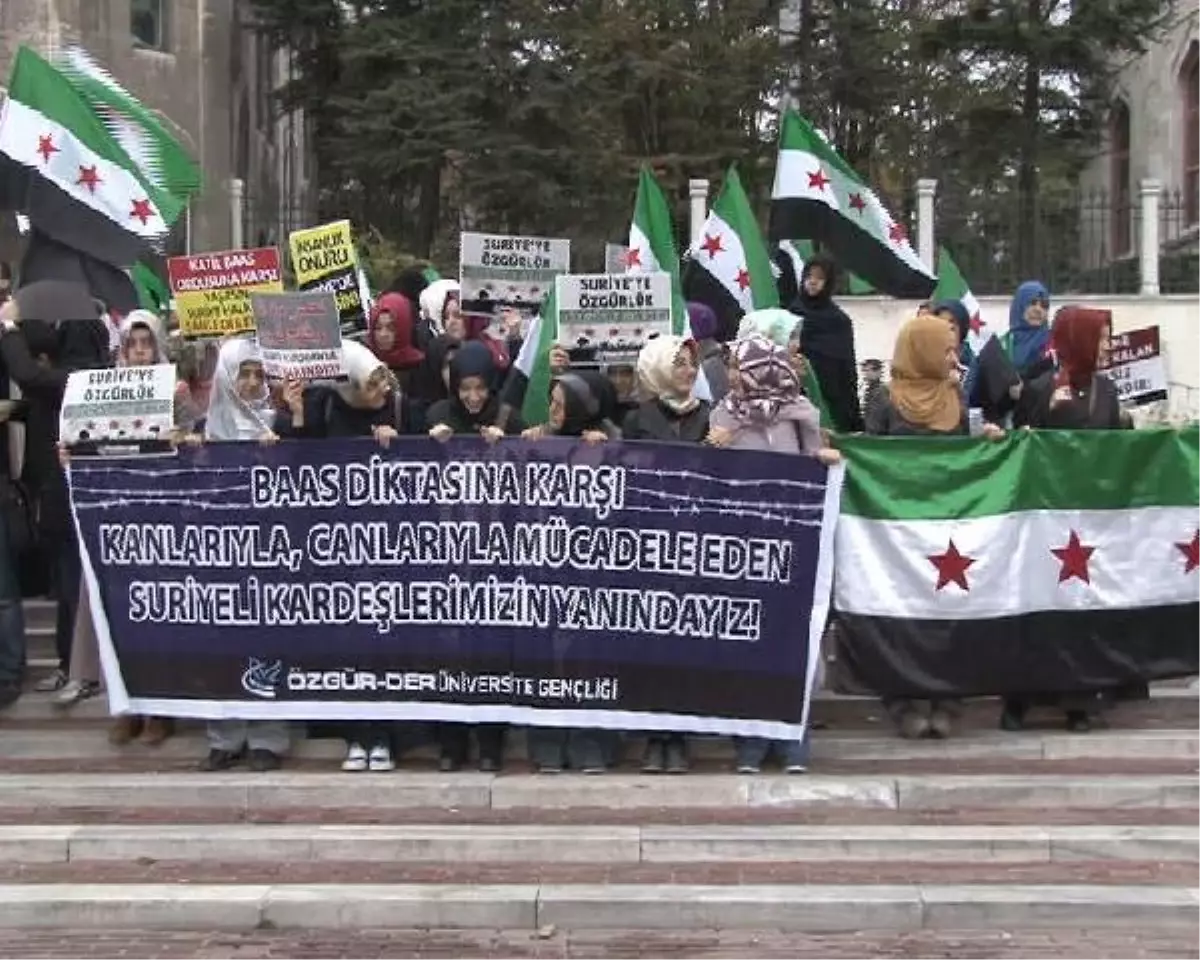 Beyazıt'ta 'Esad' Protestosu