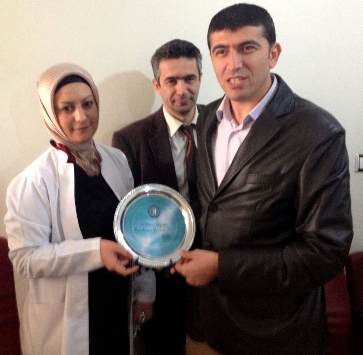 Diş Sağlığı Merkezi Müdürü Mehmet Sait Yalgatekin\'e Plaket