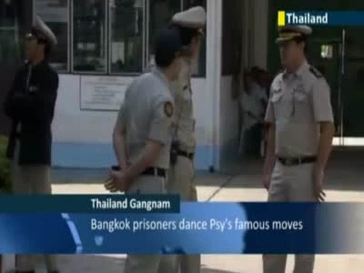 Tayland\'da Mahkumlardan Gangam Style Dansı