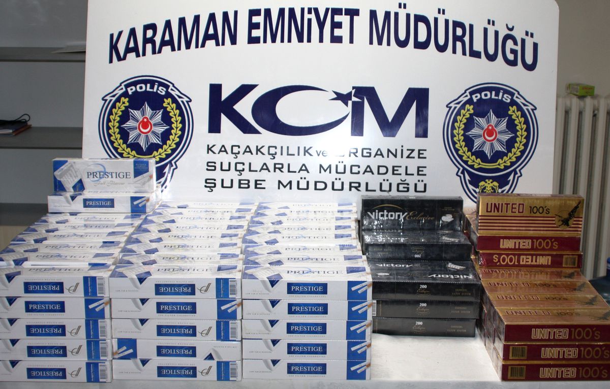 Karaman\'da Bin 790 Paket Kaçak Sigara Ele Geçirildi
