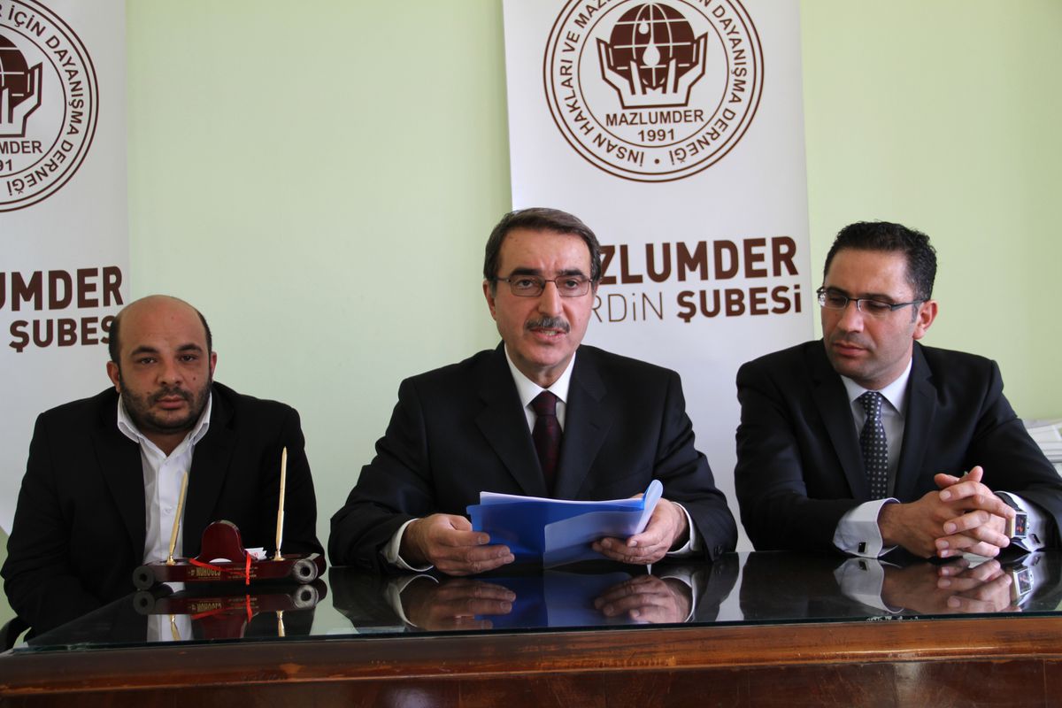 Mazlum-Der Mardin Şubesi Basın Açıklaması Yaptı