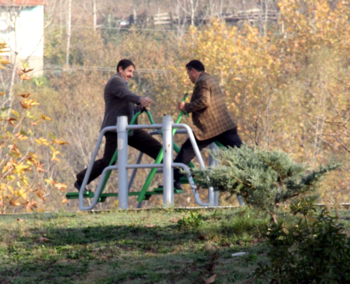 Şoförler Egzersiz Yaparak Rahatlıyor