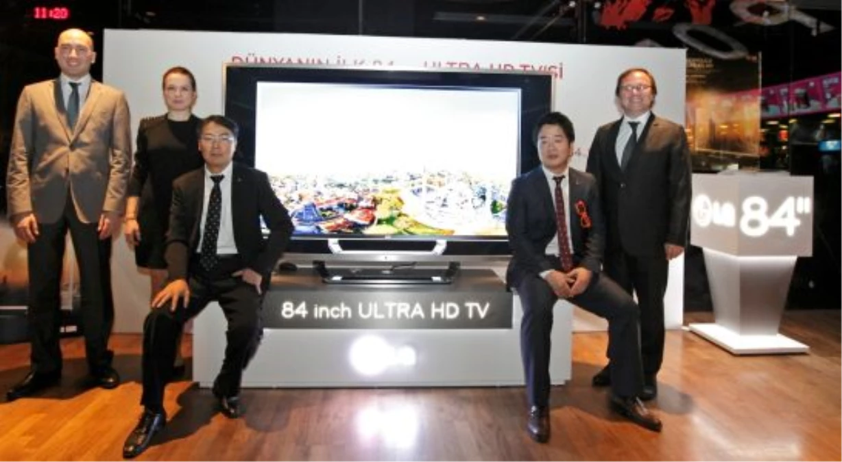 Dünyanın İlk 84 inç Ultra HD TV\'si Türkiye\'de