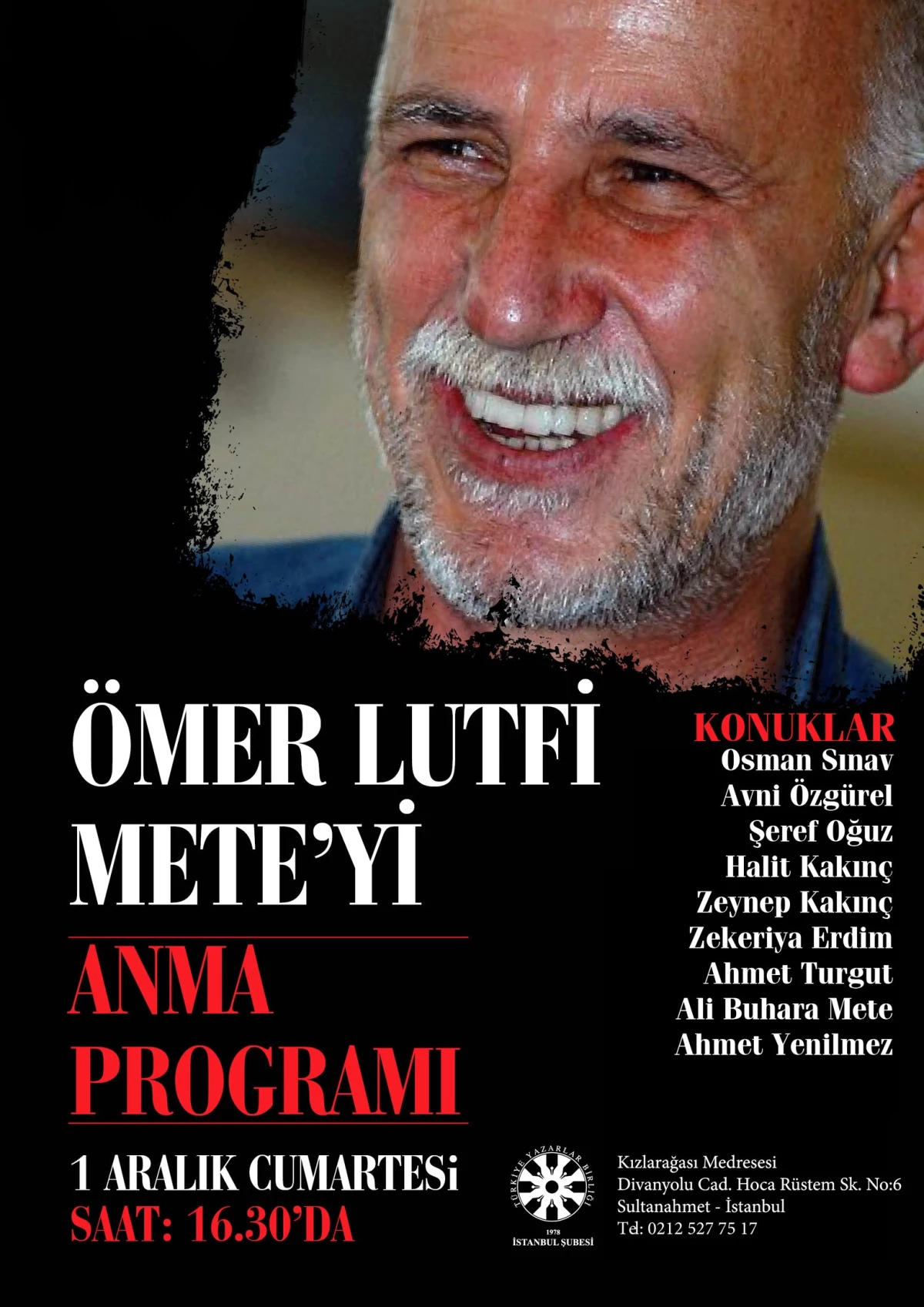 Ömer Lütfi Mete Anılıyor