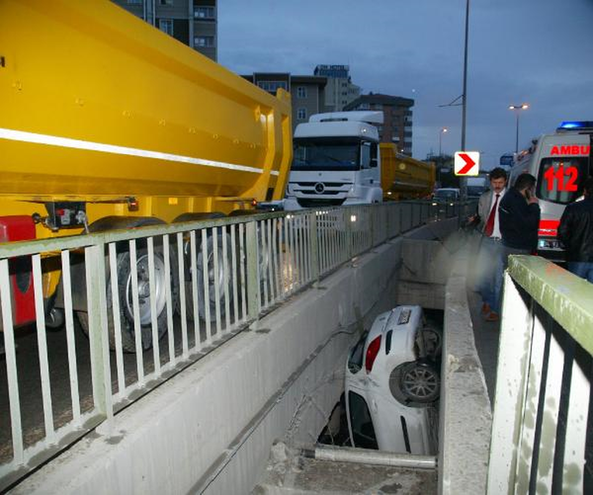 Yaptığı Kazaya Kendisi de İnanamadı