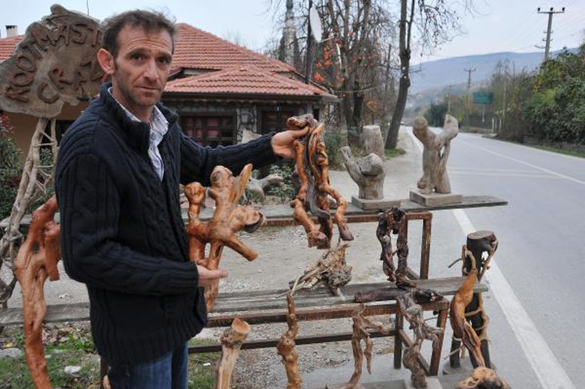 Ağaç Köklerinden Kaleksiyon Olutuşturdu
