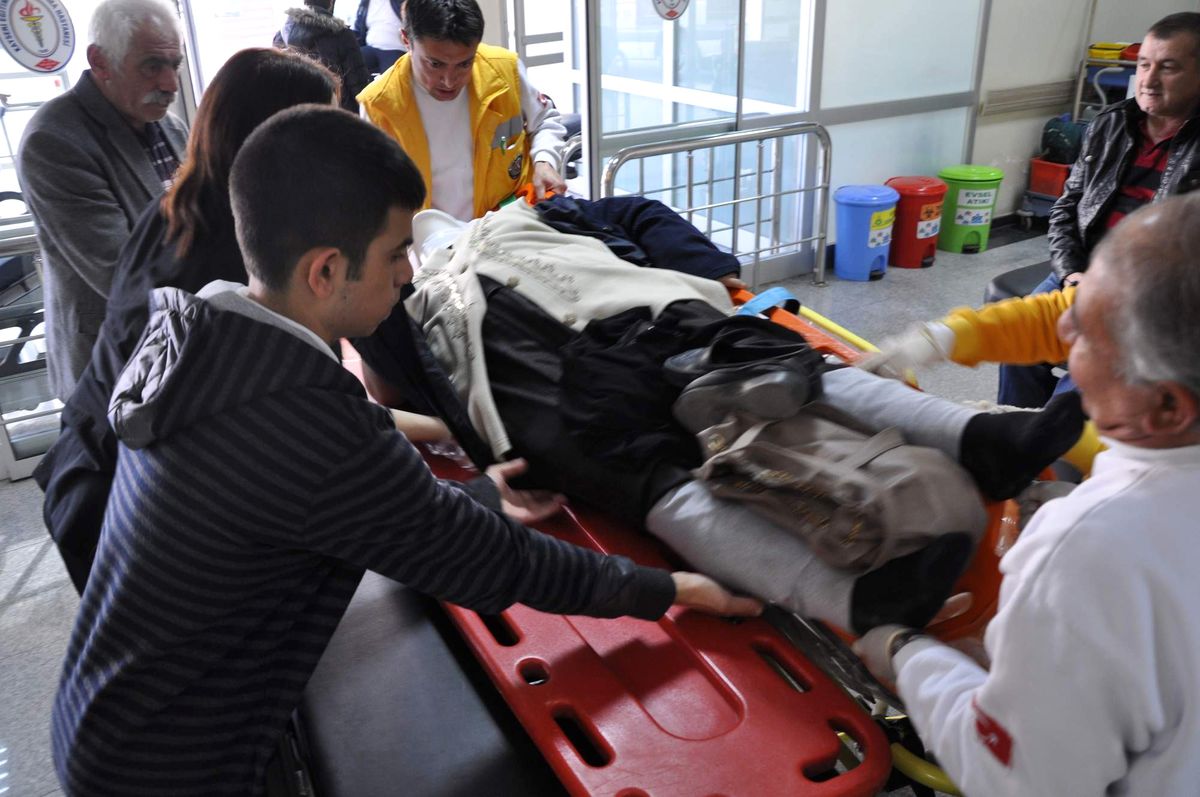 Ambar Mahallesi\'nde Trafik Kazası: 1 Yaralı