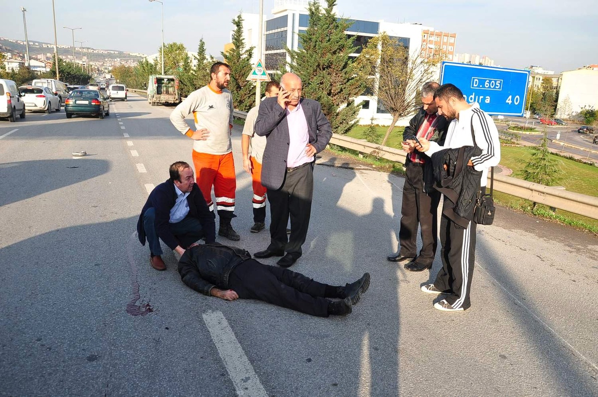 Kocaeli\'de Motosiklet Kazası