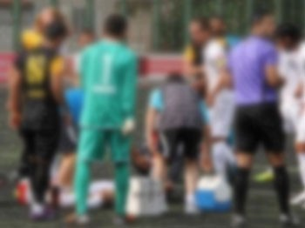 Rakibiyle Çarpışan Futbolcunun Dili Boğazına Kaçtı