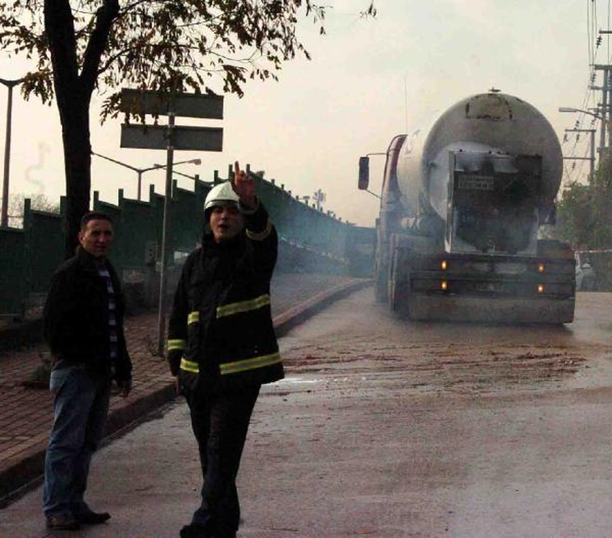 Tankerdeki Azot Sızıntısı Polisi ve İtfaiyeyi Alarma Geçirdi