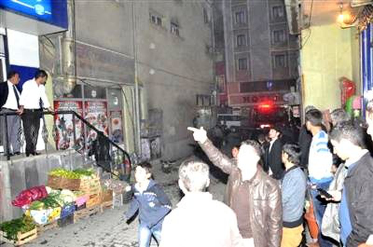 Hakkari\'de Apartmanda Yangın Paniği