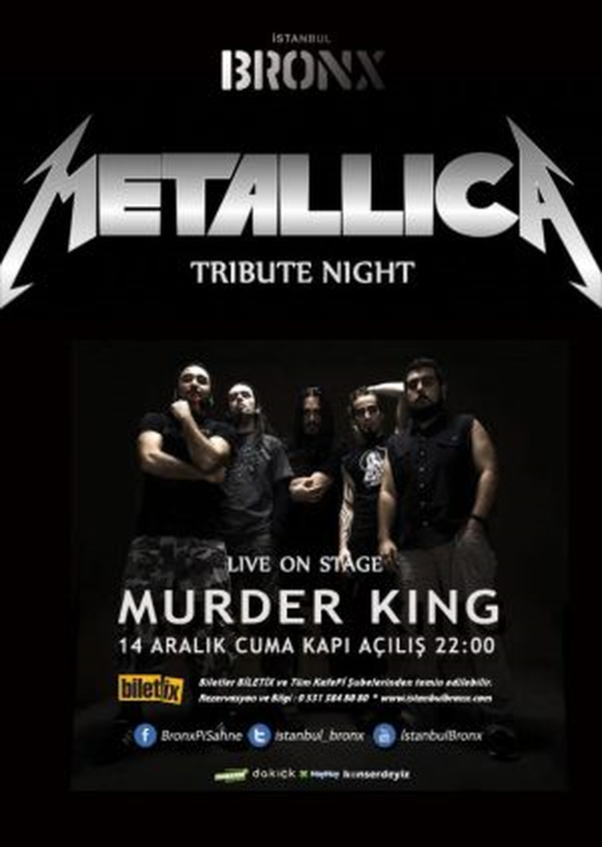 Metallica, Murder King ile Istanbul Bronx\'ta