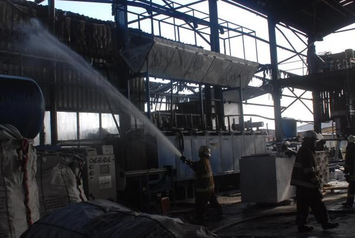 Plastik Fabrikasında Yangın