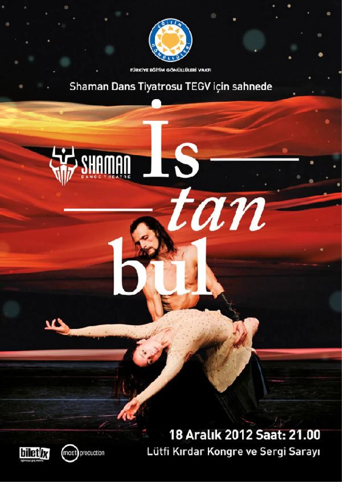 Shaman Dans Tiyatrosu Tegv İçin Sahnede