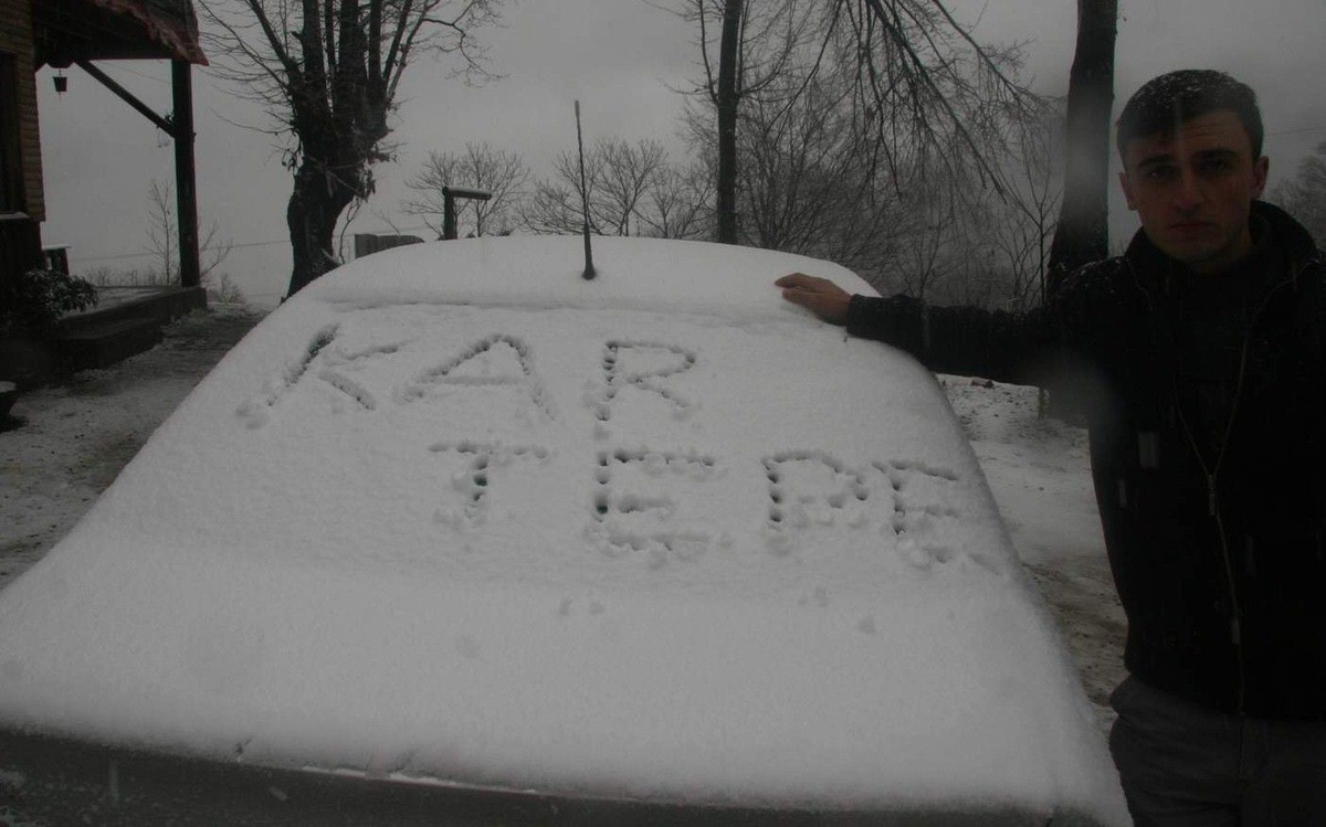 Kartepe\'ye Mevsimin İlk Karı Yağdı (Fotoğraflı