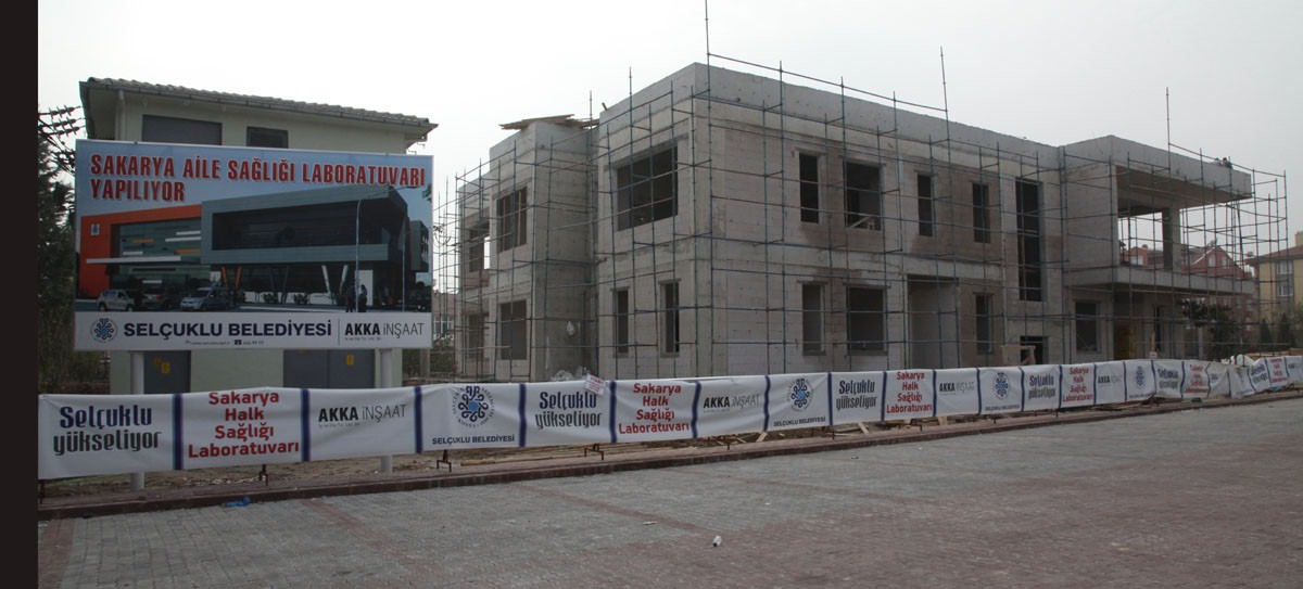 Selçuklu\'da Halk Sağlığı Laboratuvarı Yapımı Sürüyor