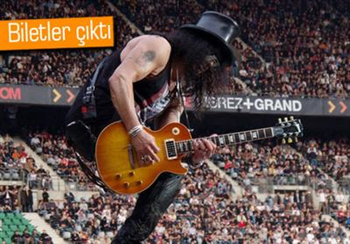 Slash - İstanbul Konserinin Biletleri Satışa Çıktı
