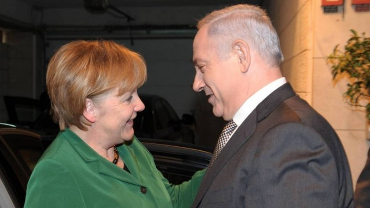 Merkel, İsrail Başbakanı Netanyahu ile Görüştü