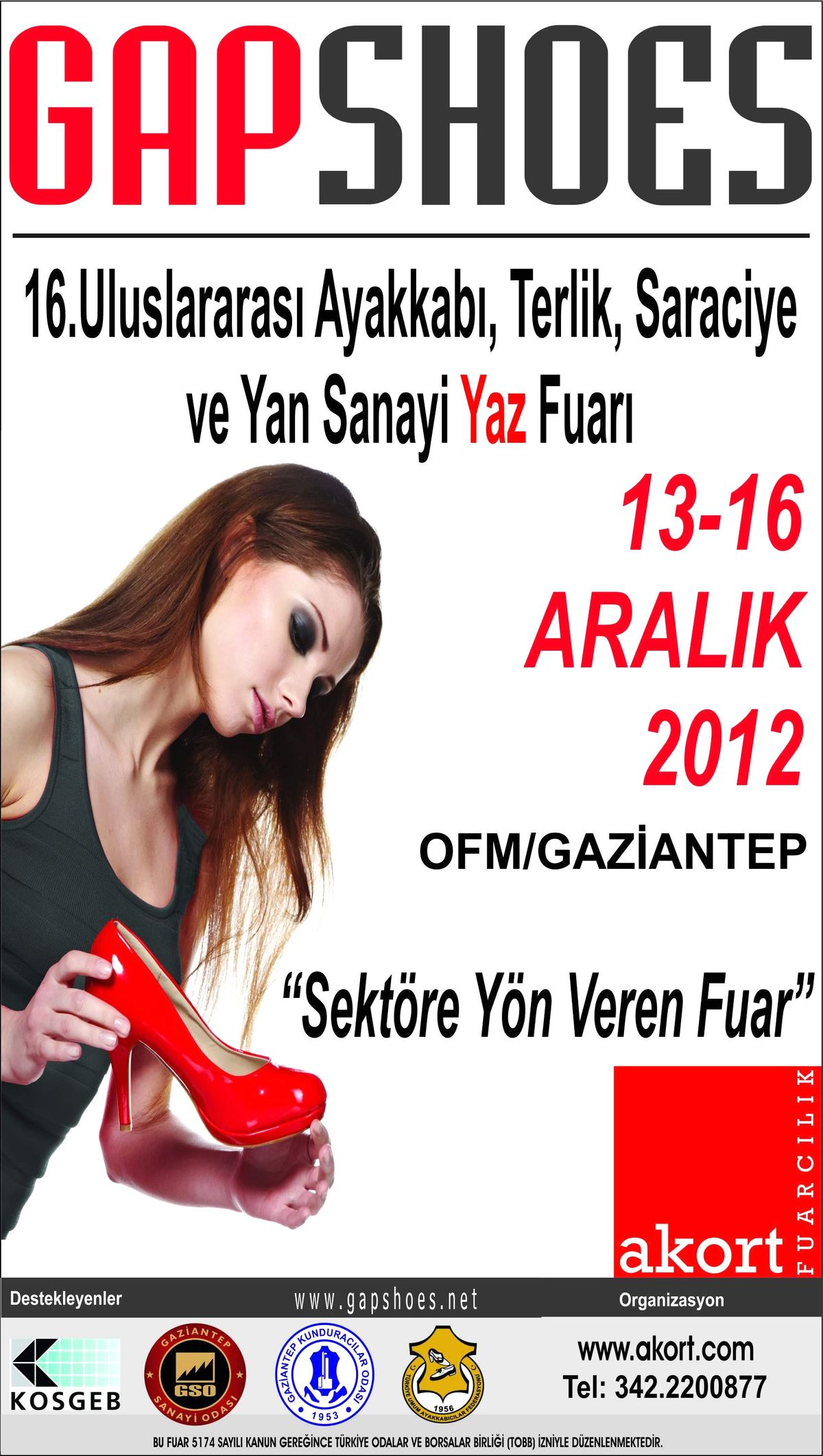 Uluslararası Gapshoes Fuarı 13 Aralık\'ta Açılıyor