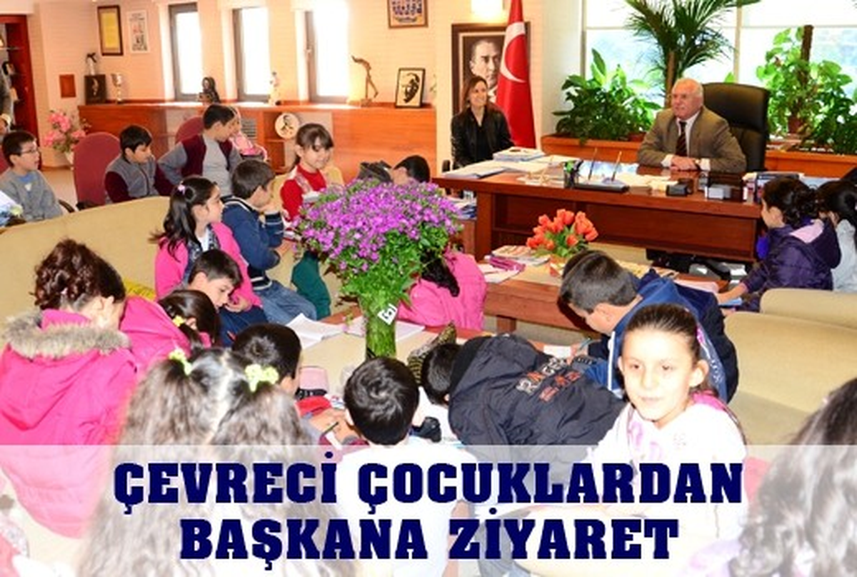 Çevreci Çocuklardan Başkan Karakayalı\'yı Ziyaret