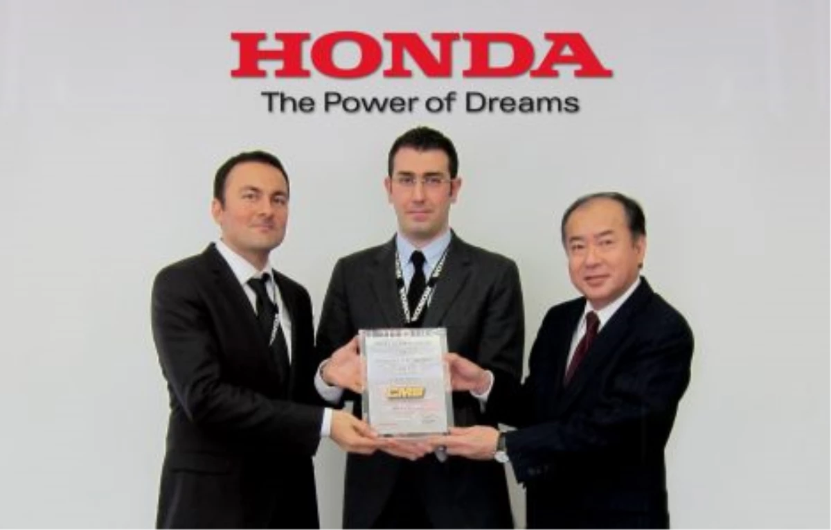 CMS\'ye Honda Avrupa\'dan Mükemmellik Ödülü