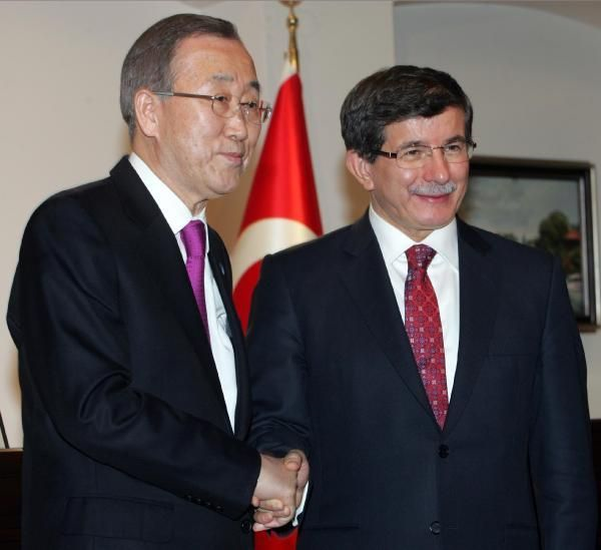 Davutoğlu ile Ban Ki Mun Görüştü