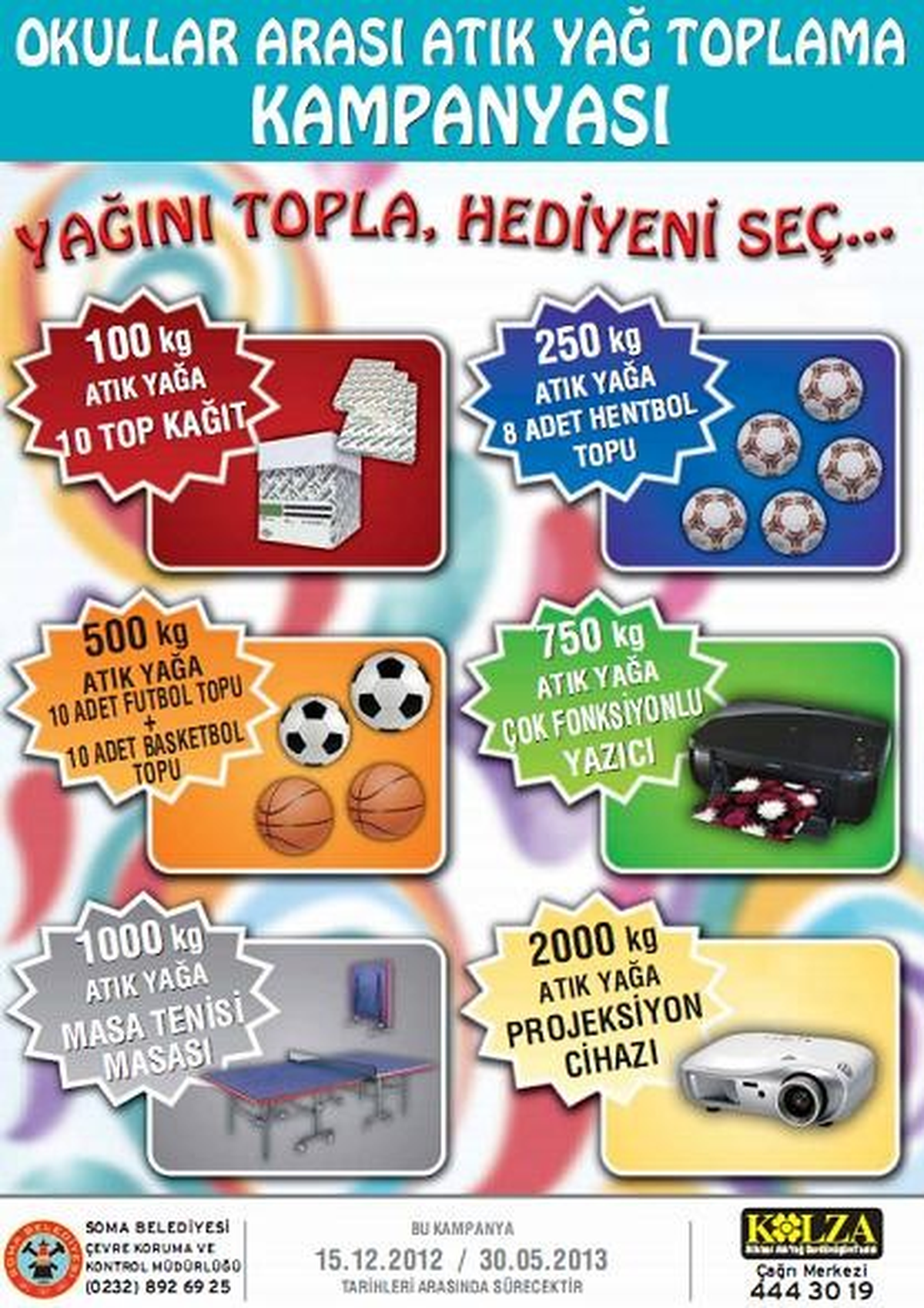 Soma Belediyesi\'nden Atık Yağ Toplama Kampanyası