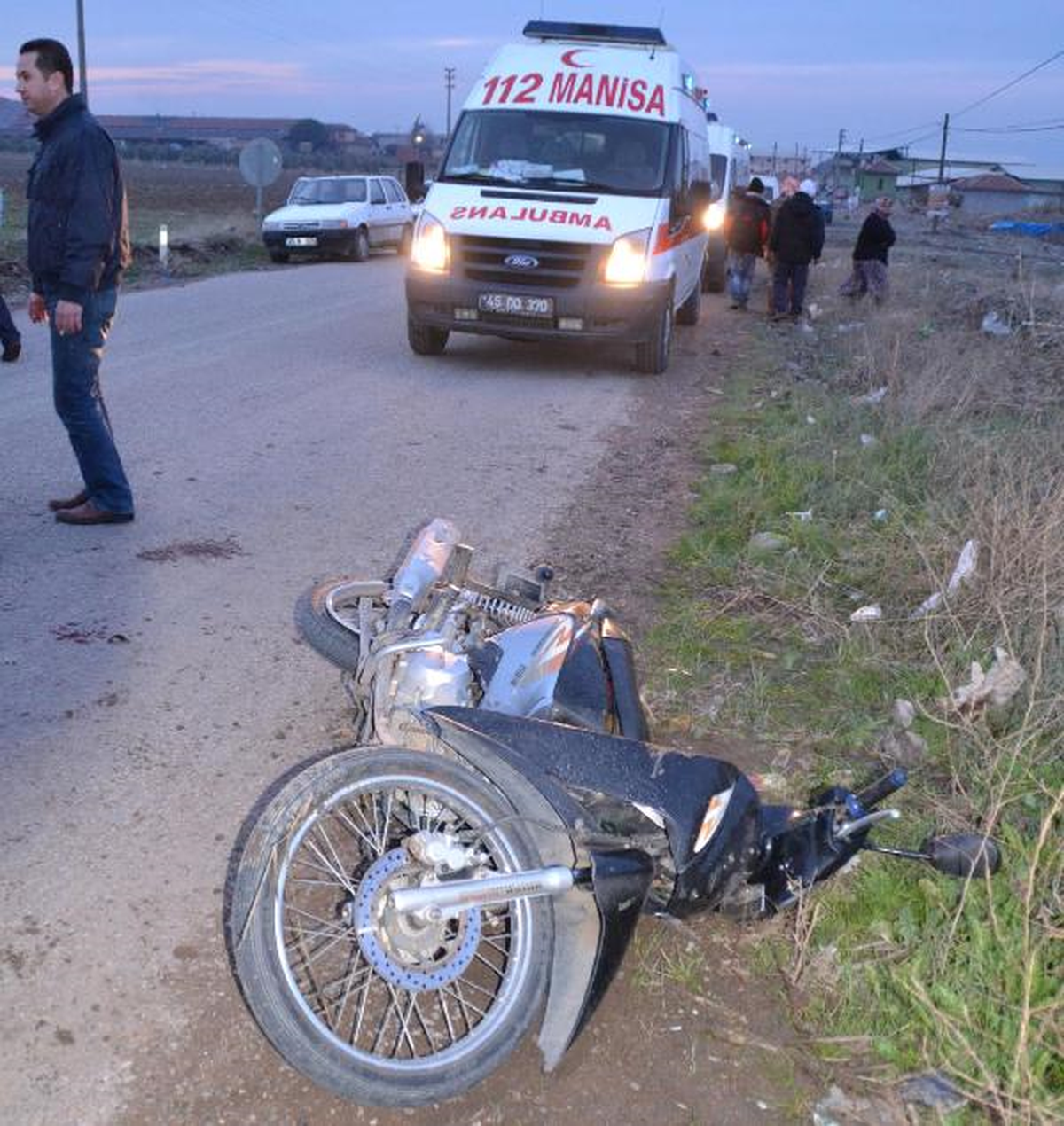 Motosiklet Kazası: 4 Yaralı