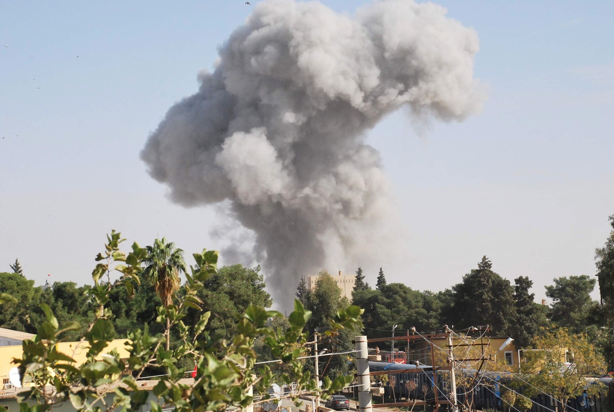 Bombardıman Güvenlik Kamerasına Yansıdı