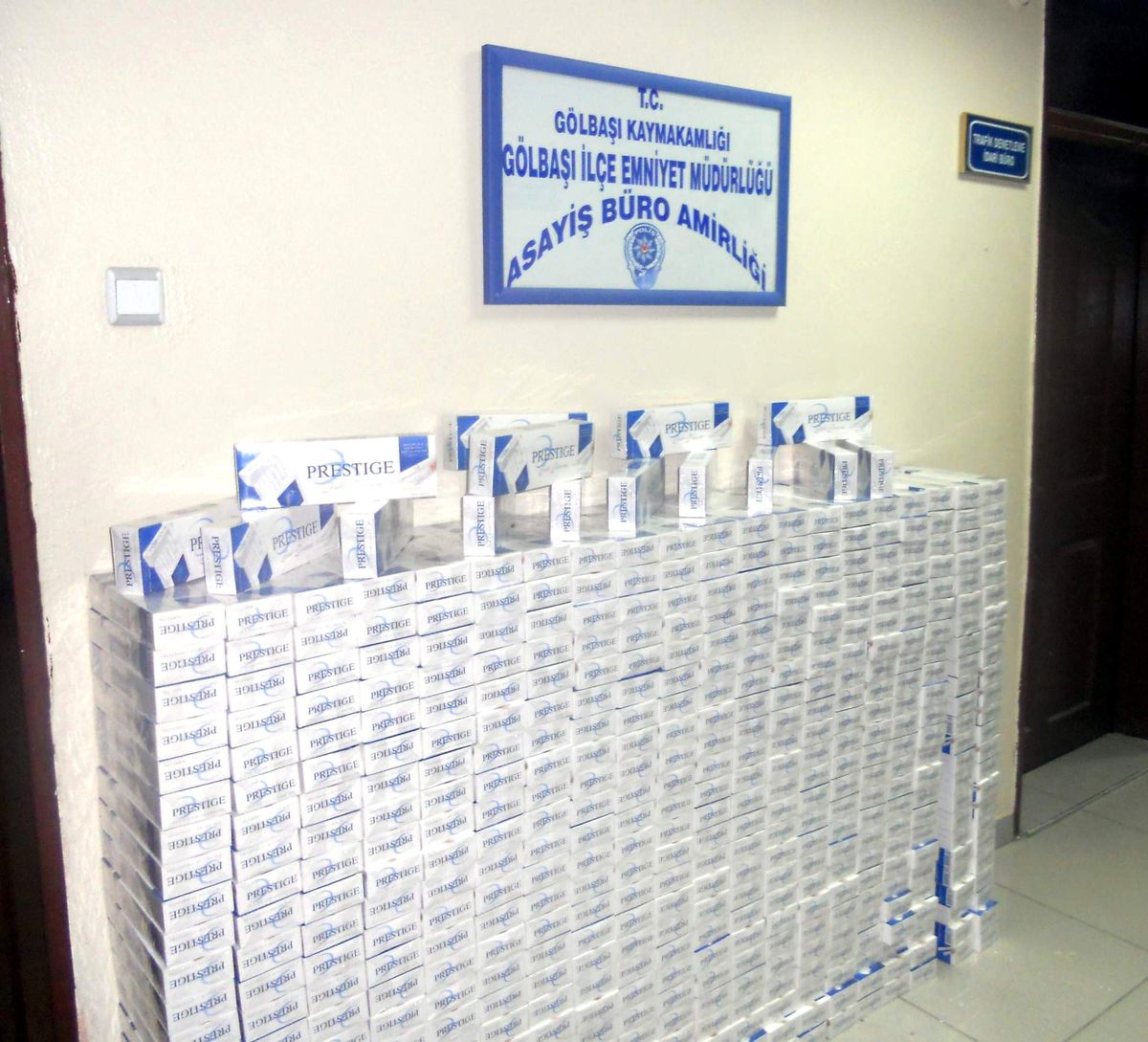 Gölbaşı İlçesinde 5 Bin Paket Kaçak Sigara Yakalandı