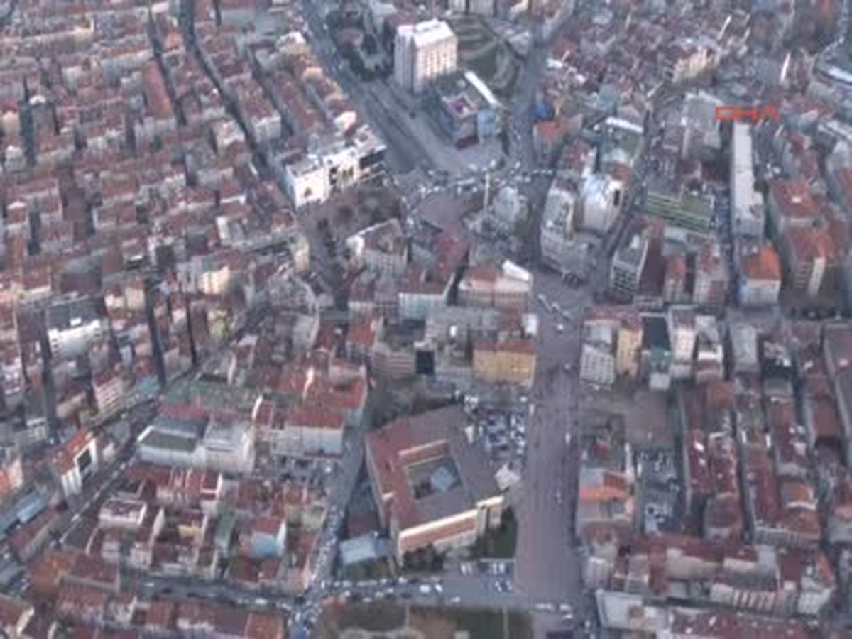 Gaziosmanpaşa\'daki Saldırının Gerçekleştiği Yerin Havadan Görüntüsü