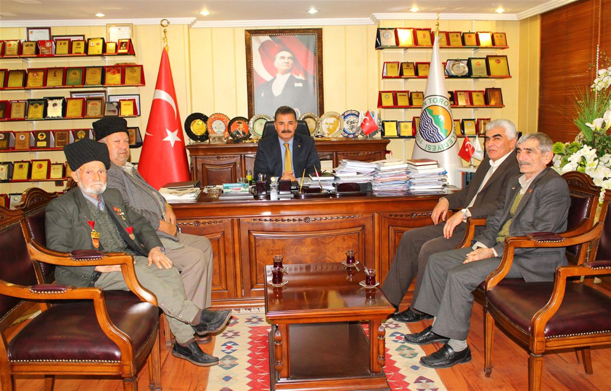 Kuvayi Milliye Mücahitlerinden Başkan Tuna\'ya Ziyaret