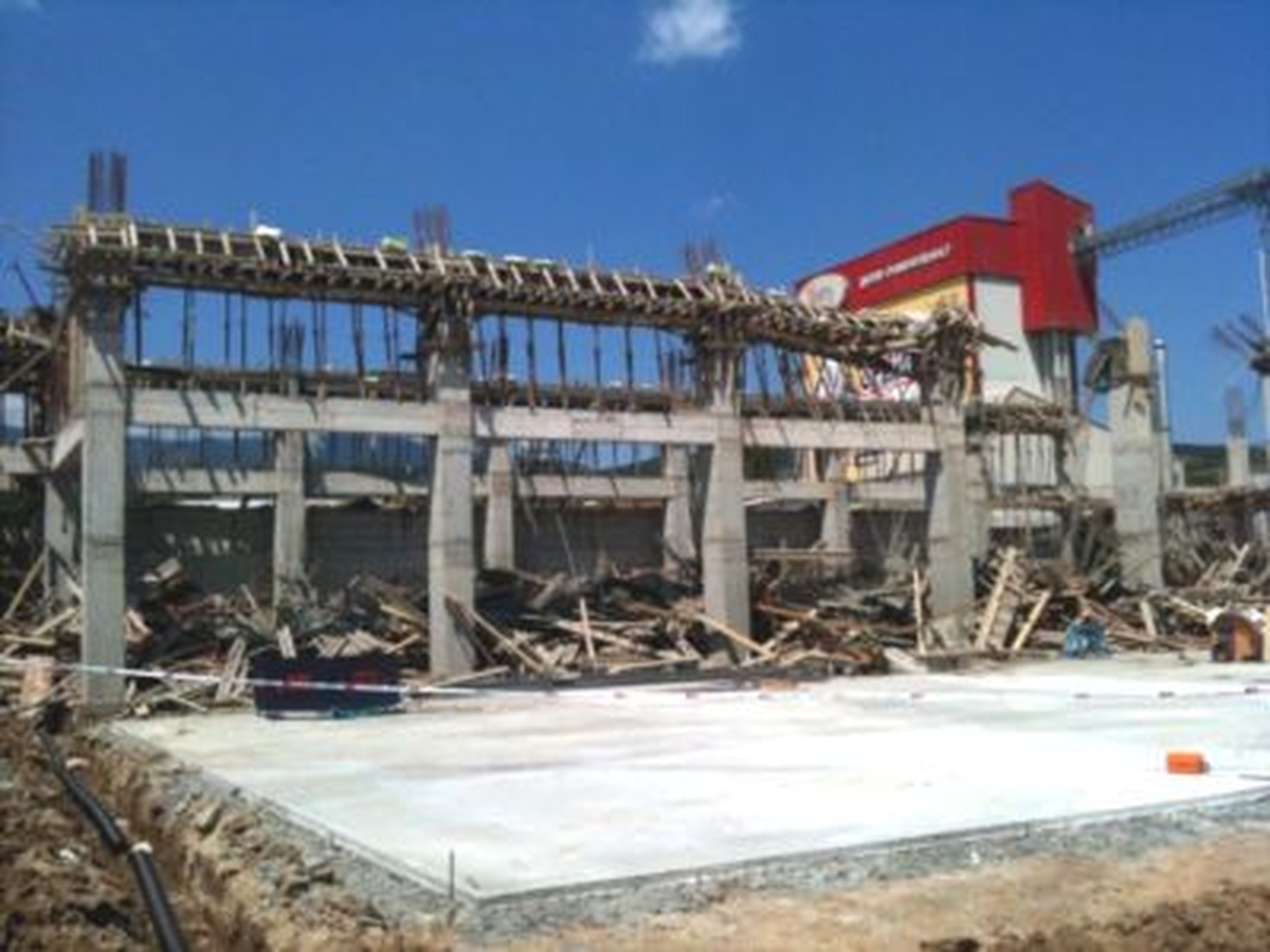 Tokat\'ta İnşaatta Beton Dökülen Kalıp Çöktü: 1 Yaralı