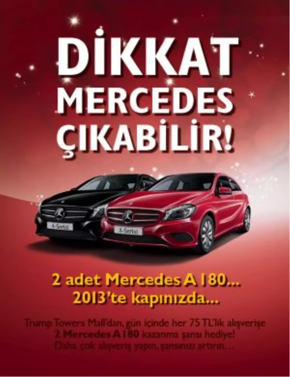 Yeni Yılda 2 Adet Mercedes A 180 Kazanma Şansı