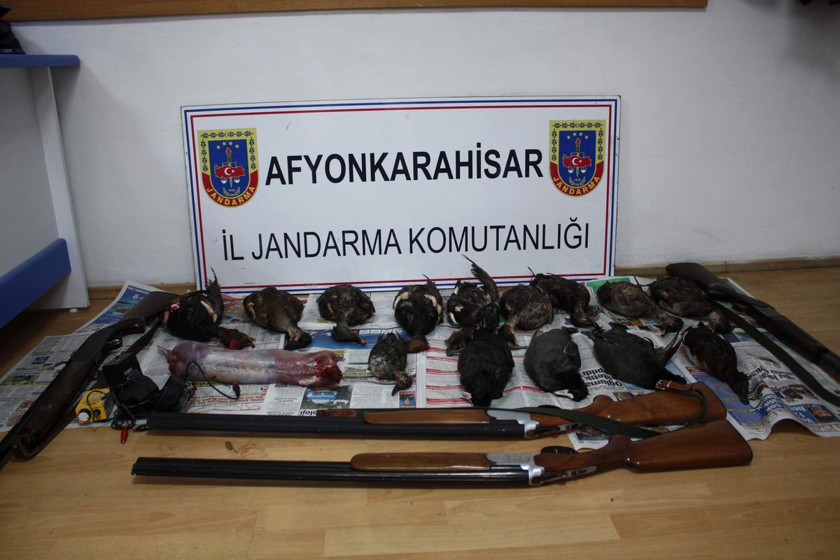Ava Giderken Avlandılar
