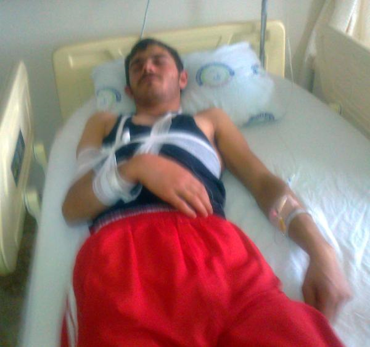 Engelli Gence Hastanede Dayak