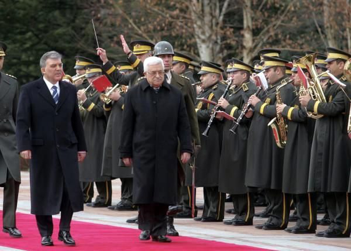 Filistin Lideri Mahmud Abbas Çankaya Köşkü\'nde Resmi Törenle Karşılandı