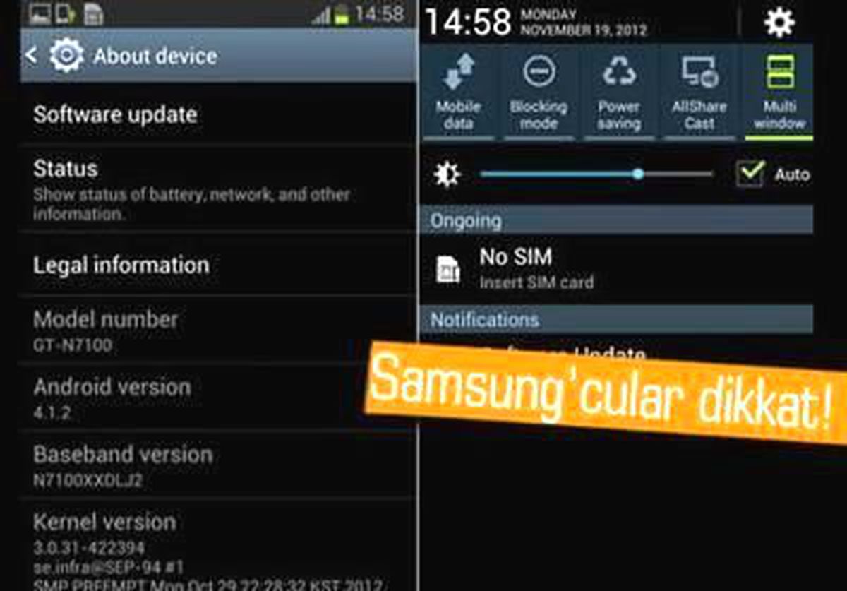 Galaxy Note 2 İçin Android 4.1.2 Yayınlandı