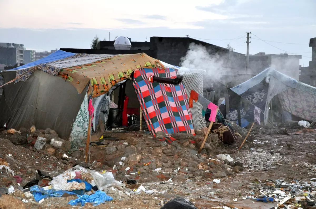 Suriyeliler Çöplükte Çadır Kurdu