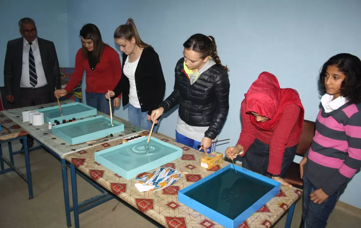 Harran'da İlk Kez 'Ebru Kursu' Açıldı