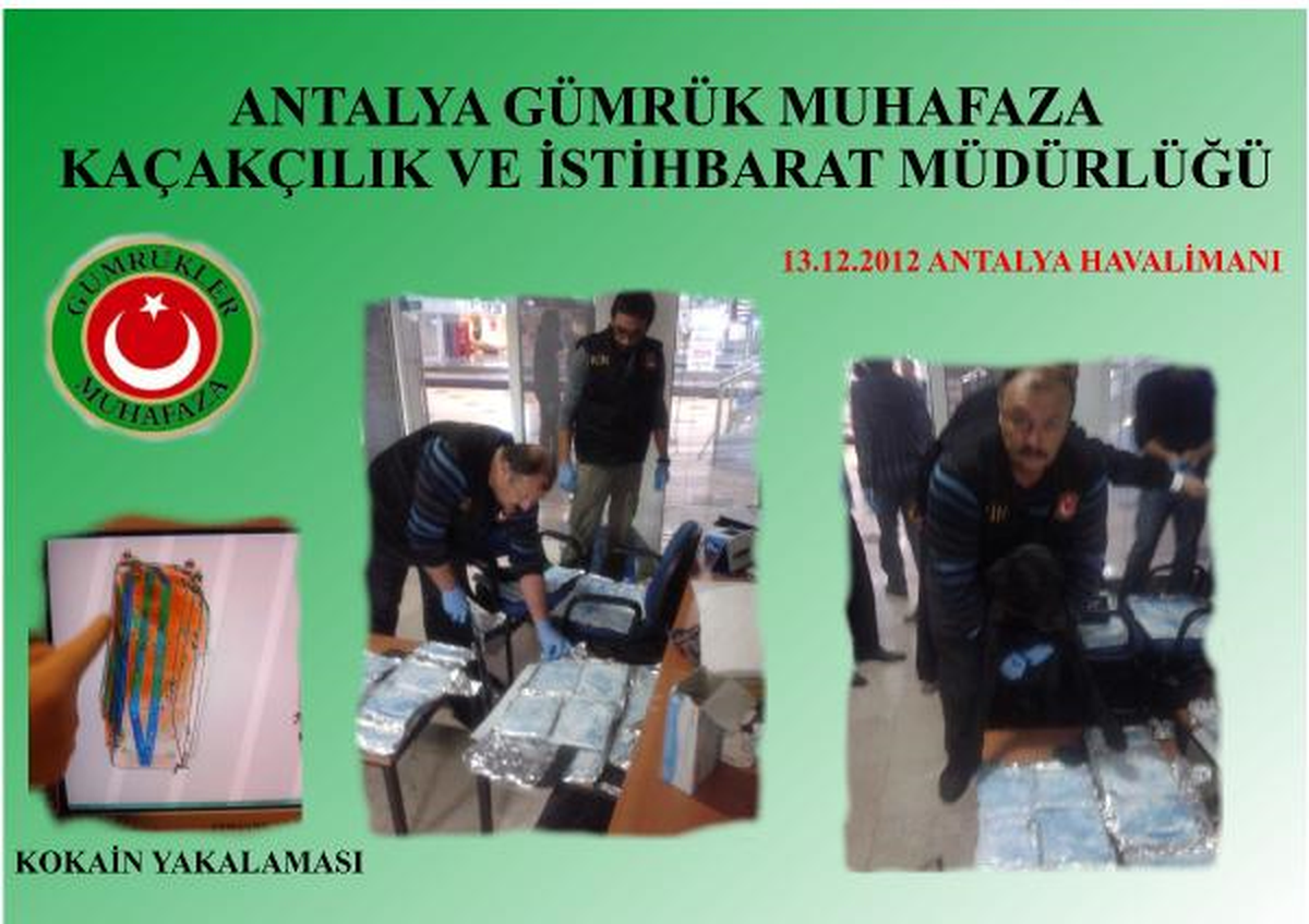 Antalya Havalimanı\'nda 7 Kilo Kokain Ele Geçti