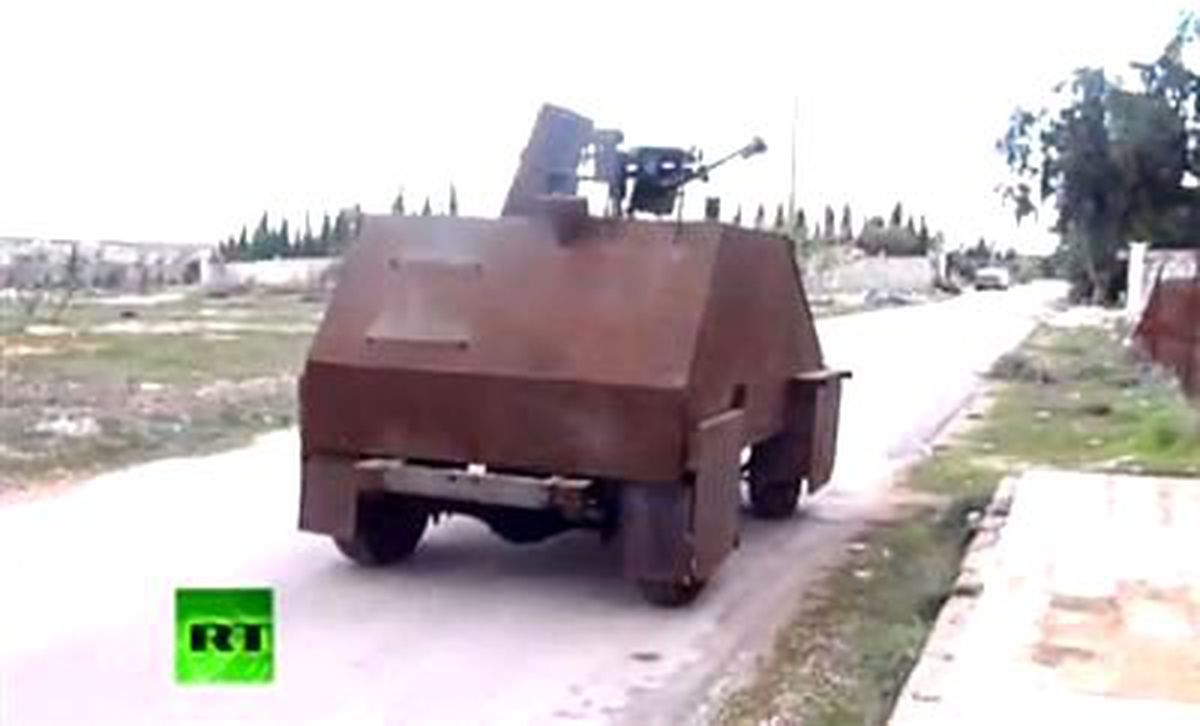Bu da "ev yapımı" tank!