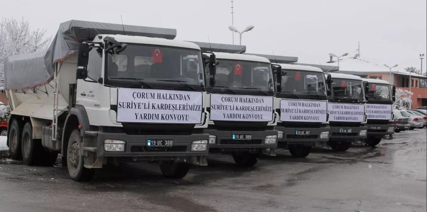 Çorum\'dan Suriye Halkına Yardım Eli